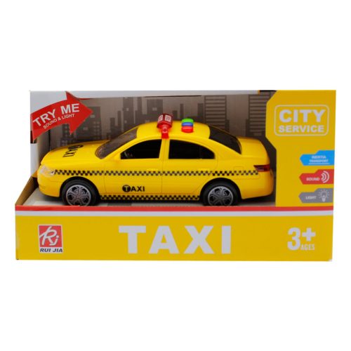 Elemes taxi, piros színben