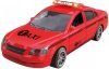 Elemes taxi, piros színben