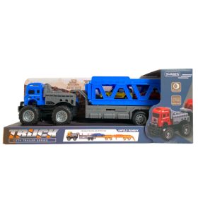 Autószállító készlet rámpával és 2 fém autóval