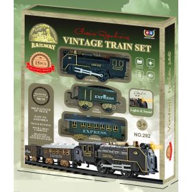 Elektromos hang- és fényhatásos vonat pályával