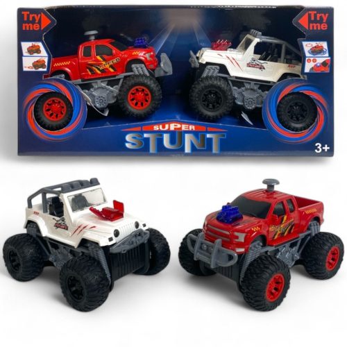 Elektromos pörgő autó készlet, hang- és fényhatással, 2 db-os