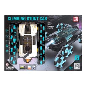 RC Kaszkadőr Autó 360° Forgással – Mászó, Lépcsőző Távirányítós Autó LED Fénnyel (8+), 2 színben