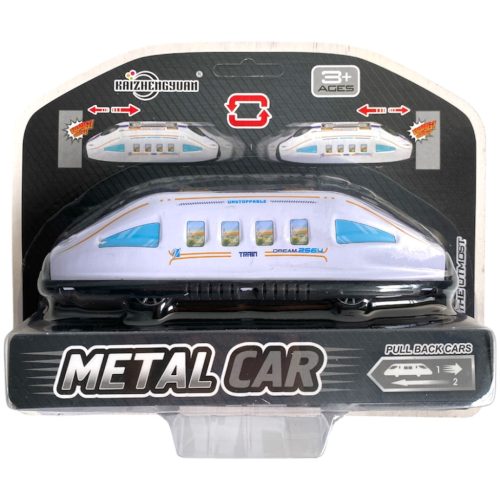 Fém IC hátrahúzós vonat, oda-vissza mozgással, 3 színben