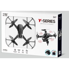   Y-Series kamerás drón – HD WiFi kamera, akadálykerülés funkcióval, 2.4GHz távirányítóval