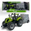 Farm World traktor lószállítós utánfutóval