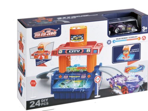 Autómosó készlet színváltós autóval, 2 féle