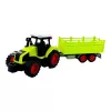 Traktor pótkocsival, lendkerekes