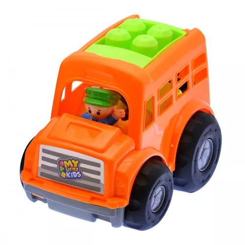 Happy Blocks iskolabusz építőkockával