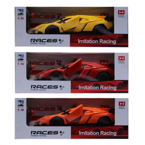 Imitation Racing sportautó, távirányítós, felfelé nyíló ajtókkal