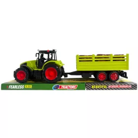 Lendkerekes traktor hordószállító utánfutóval