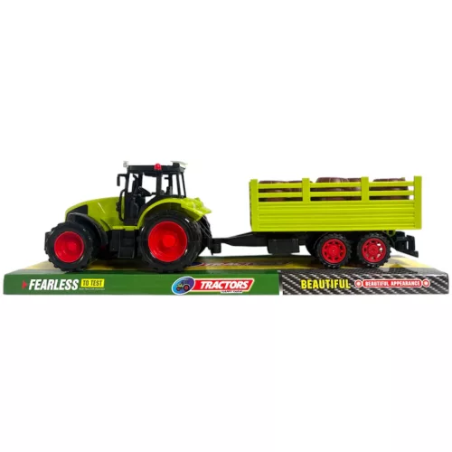 Lendkerekes traktor hordószállító utánfutóval