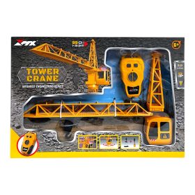   Tower Crane távirányítós játékdaru – USB-s tölthető daru forgatható karral