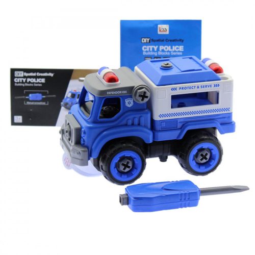 City Police szerelős rendőrségi csapatszállító autó