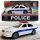 Police Car - Rendőrautó, elemes, hangal + fénnyel