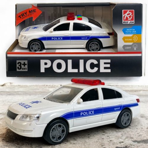 Police Car - Rendőrautó, elemes, hangal + fénnyel