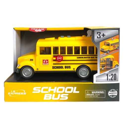 Elektromos iskolabusz hang- és fényhatással