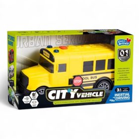 Elektromos iskolabusz hang- és fényhatással