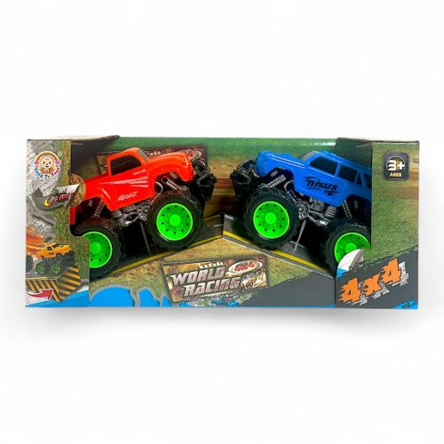 Terepjáró autó készlet, 2 db-os, 4 színben