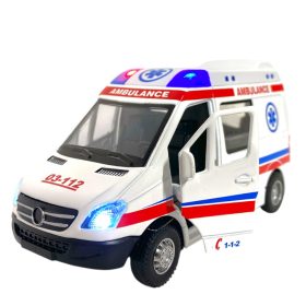 Hang- és fényhatású fém mentőautó