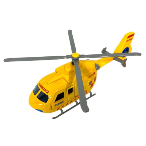 Fém helikopter hang- és fényhatásokkal