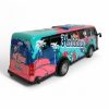 Elektromos busz hang- és fényhatással, 2 színben