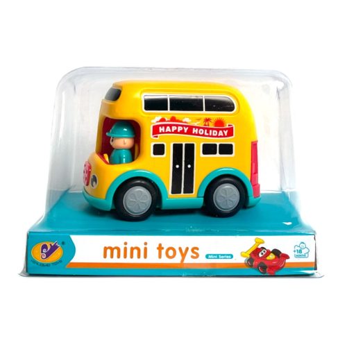 Emeletes bébi autóbusz, lendkerekes