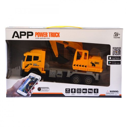 Power Truck teherautó markolóval, távirányítós