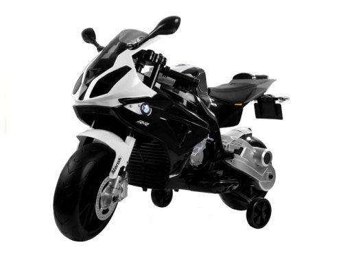 BMW S1000 fekete-fehér elektromos motor, bõrüléssel
