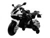 BMW S1000 fekete-fehér elektromos motor, bõrüléssel