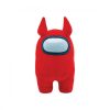 Among Us Plüss, 25 cm, piros, szarvakkal