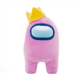 Among Us Plüss, 30 cm - Rózsaszín, Koronával