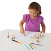 Melissa & Doug Fa Nyomda Készlet Ceruzákkal, Fogantyús