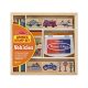 Melissa and Doug Fa nyomda készlet ceruzákkal, járművek