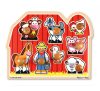 Melissa & Doug Fa Készségfejlesztő Játék, Puzzle Fogantyőúval, Farm