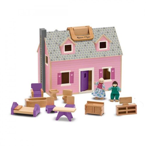 Melissa & Doug Szétnyitható Fa Babaház 