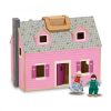 Melissa & Doug Szétnyitható Fa Babaház 