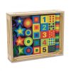 Melissa and Doug Fa készségfejlesztő játék, Fűzős gyöngyök dobozban