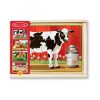 Melissa & Doug Fa Készségfejlesztő Játék, Puzzle, Farm Állatai