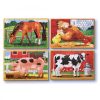 Melissa & Doug Fa Készségfejlesztő Játék, Puzzle, Farm Állatai