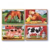 Melissa & Doug Fa Készségfejlesztő Játék, Puzzle, Farm Állatai