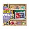 Melissa and Doug Fa nyomda készlet ceruzákkal, dínók