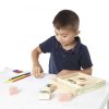 Melissa and Doug Fa nyomda készlet ceruzákkal, dínók