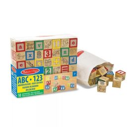   Melissa & Doug Fa Készségfejlesztő Játék, ABC és Számok