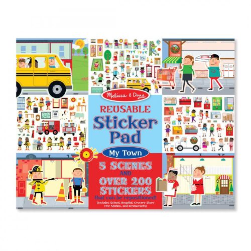 Melissa & Doug Újrahasználható Matrica Készlet, Város