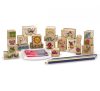 Melissa & Doug Fa Nyomda Készlet Ceruzákkal, Tündérkert