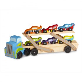 Melissa & Doug Fa Jármű, Mega Versenyautó Szállító