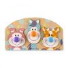 Melissa & Doug Bébi és Tipegő Fajátékok, Óriás Puzzle Gombbal, Farm Állatai
