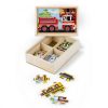 Melissa & Doug Készségfejlesztő Játék, Puzzlek Dobozban, Járművek