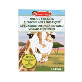   Melissa & Doug Kreatív Játék, Mozaik Matrica füzet, Szafari