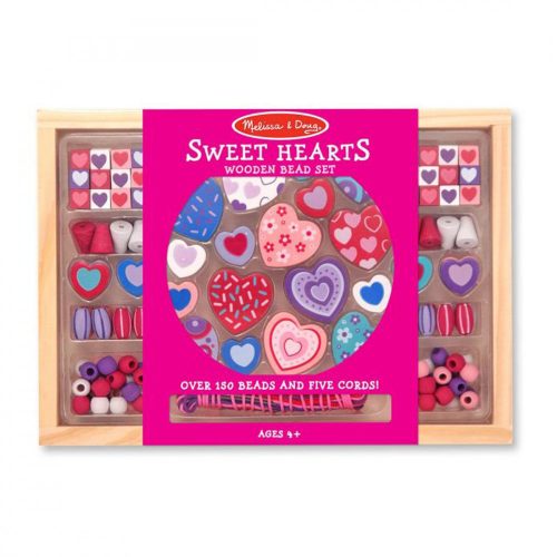 Melissa & Doug Fa Gyöngy Szett, Szívecskék